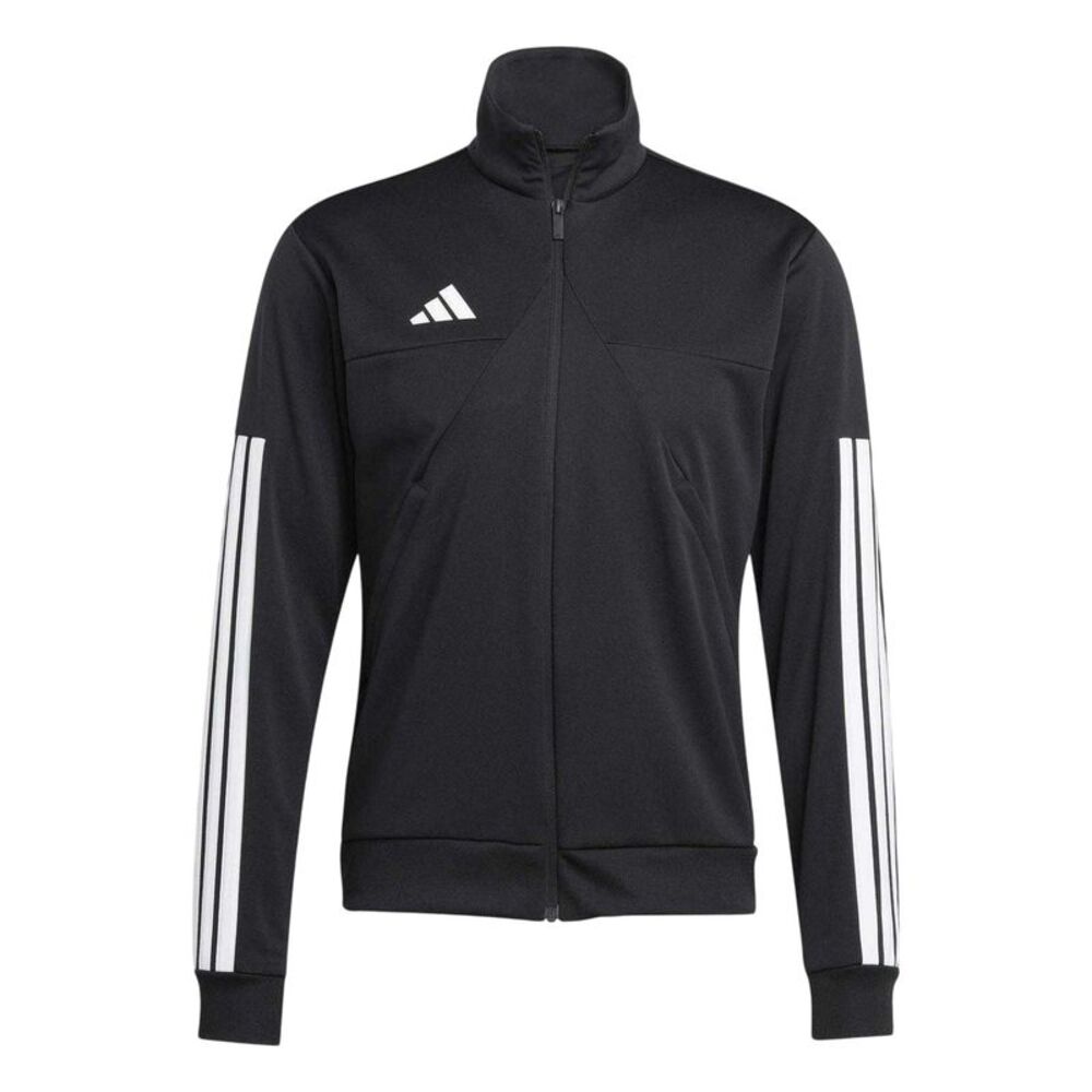 Adidas Mens Trio Long-Sleeved Track Jacket / Black/White